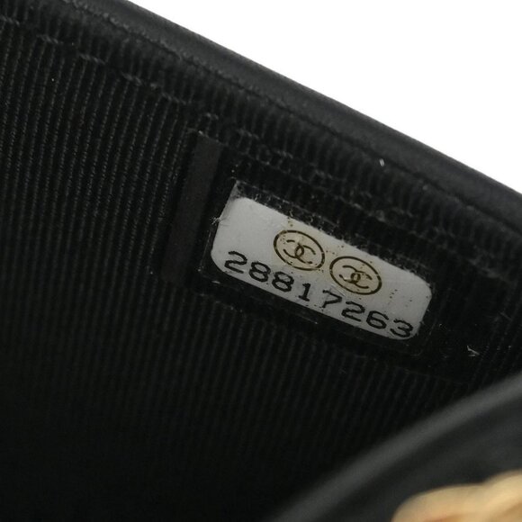 Chanel Black Lambskin Chevron WOC Wallet On Chain - Picture 6 of 10